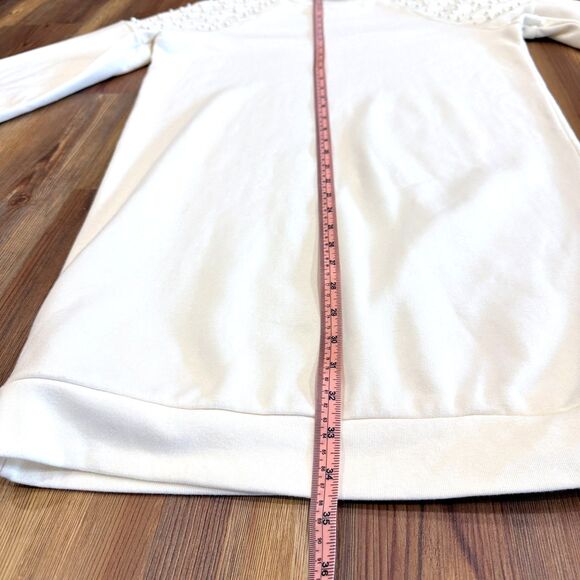 Express NWT Pearl Embellished Sweatshirt Dress Size Small - Picture 9 of 10